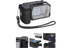 TELESIN Metal Aluminum Alloy Street Grip Kit for DJI Action 6 with Metal Cage Camera Grip Holder with Seesaw Shutter Button A