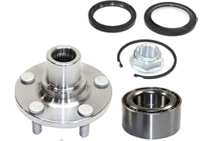 DRIVE TECH AMERICA DTA D930501+NT517008 Front Wheel Hub Wheel Bearing Kit Left or Right Compatible with Subaru Legacy Impreza Forester Baja with Seals Nut Retaining Clip