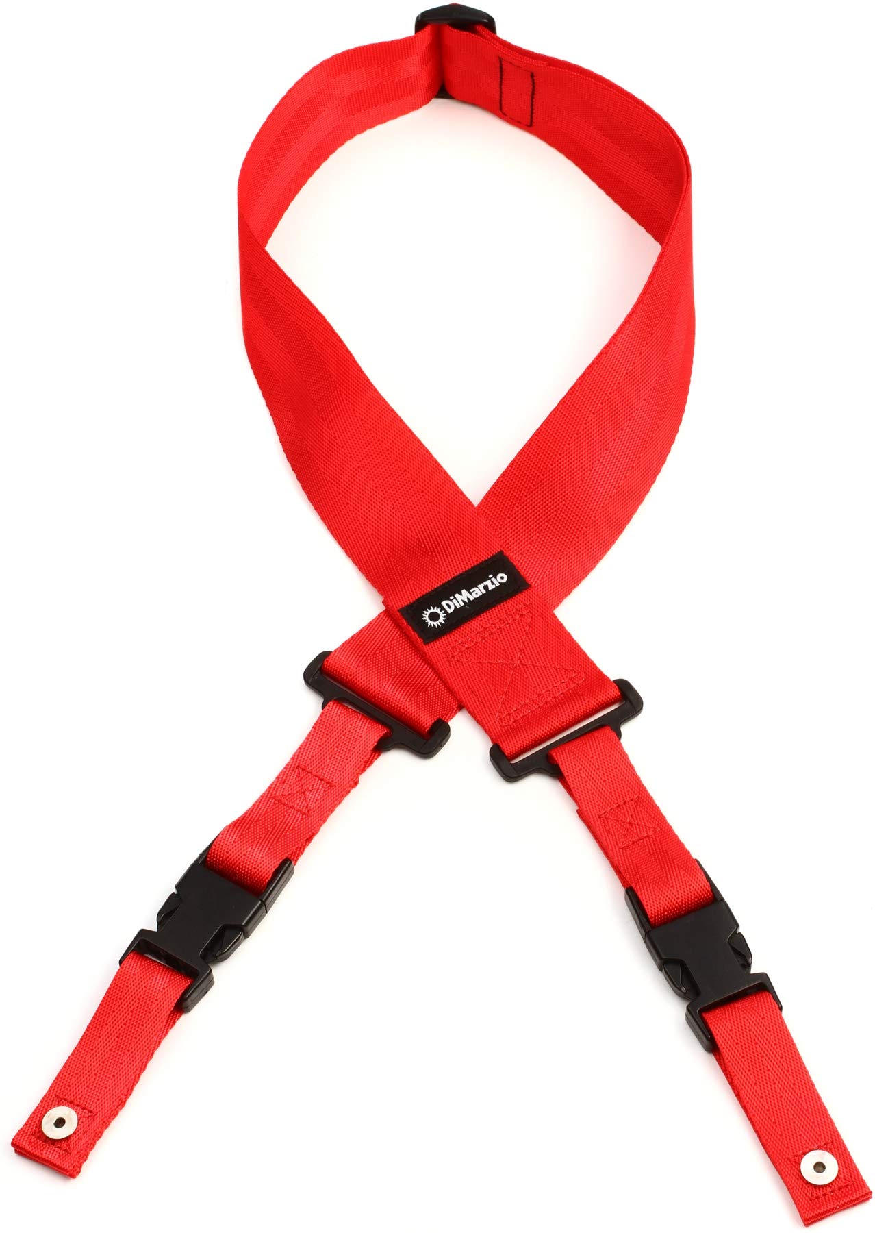 DiMarzio DD2200RD - Cliplock Guitar Strap - Red,5 cm