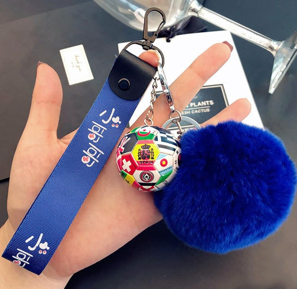hefeilzmy Sports Ball Key Chain Soccer Ball Keychains (1): Clothing