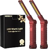Coquimbo LED Torch Rechargeable Work Light 2 Pack Red with Magnetic Base view 1