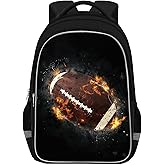 TILYTADLY School Backpack for Boys - American Football Boys Backpack for Kids Children Teens Elementary Middle School - Students Bag for Ages 6-18,17″Bookbag Multifunctional Large Capacity