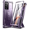 Dexnor for Samsung Galaxy Note 20 Ultra 5G Case, [Built in Screen Protector and Kickstand] Heavy Duty Military Grade Protection Shockproof Protective Cover for Samsung Galaxy Note 20 Ultra Purple