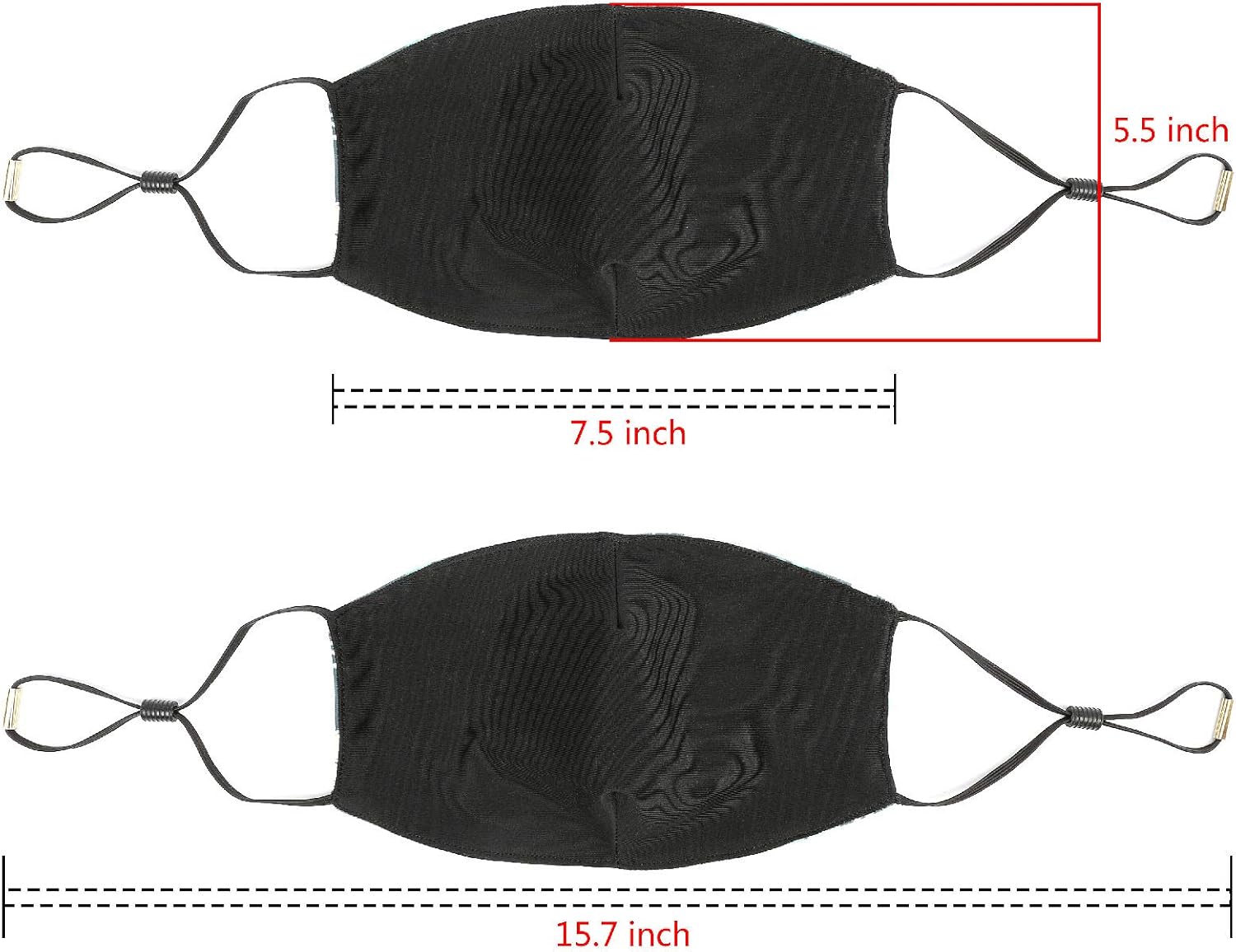 3Pack Anime Face-Mask,adjustable Reusable Mouthguard£¬Washable Dust and Wind Mask,male and Female Adults: Clothing
