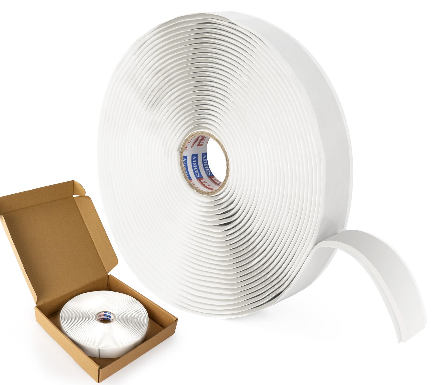 ADHES White Butyl Seal Putty Tape Butyl Sealant Tape 19mm x 9m x 3mm 1 Roll for Leak Proof RV Repair Window Vehicles, Marine and Home Repair – Ideal for Headlights, Doors, and Windshields