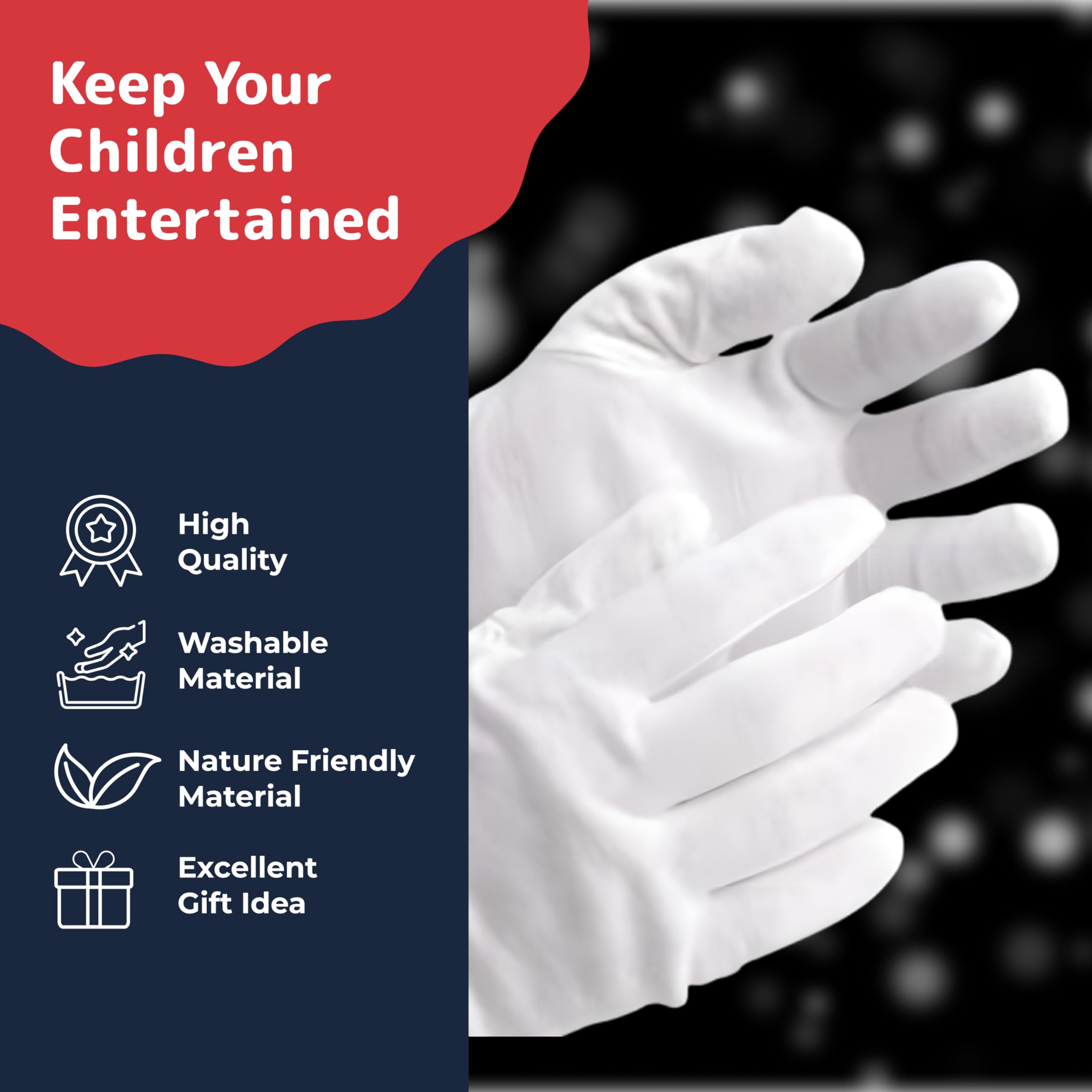 PREXTEX Kids Magician Costume Kids Toy Kit Set for Boy and Girls with Top Hat, Cape, Magic Wand, White Gloves for Magic Tricks Show and Halloween Costume | Great for Toddler and 6-12 Year Old Kids