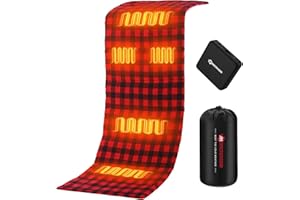 ANTARCTICA GEAR PRO Heated Sleeping Bag Liner, 5 Heated Zones with 16000mAh 12V Battery Heated Pad, Electirc Sleeping Bag Heater for Cold Weather Camping Backpacking or Hiking
