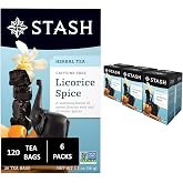 Stash Tea Licorice Spice Herbal Tea, 6 Boxes With 20 Tea Bags Each (120 Tea Bags Total)