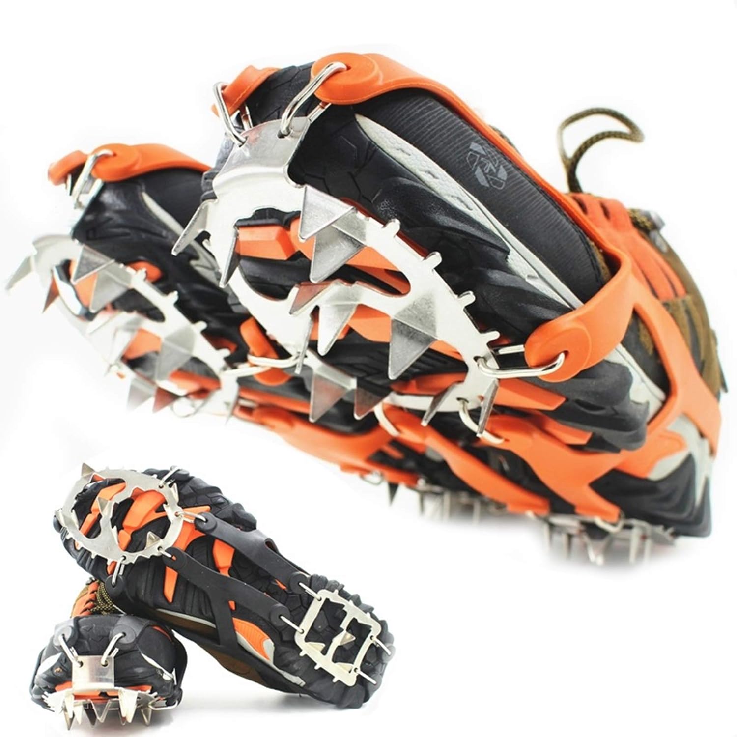 LHMYHJR Crampons Ice Cleats for Shoes and Boots, Traction