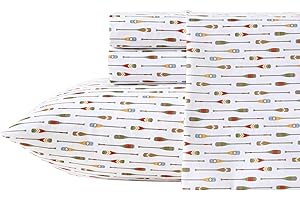 Eddie Bauer - Queen Size Sheet Set, Crisp & Cool Temperature Regulating Bedding with Breathable Feel, 4 Piece Bed Sheets with