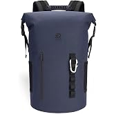 RIVONOVA Premium Roll Top Closure Cooler Backpack | Kayaking Fishing Paddle Boarding Watersports Gift for Men, 24 Hours Insulated Leak Proof Zipperless Soft Cooler