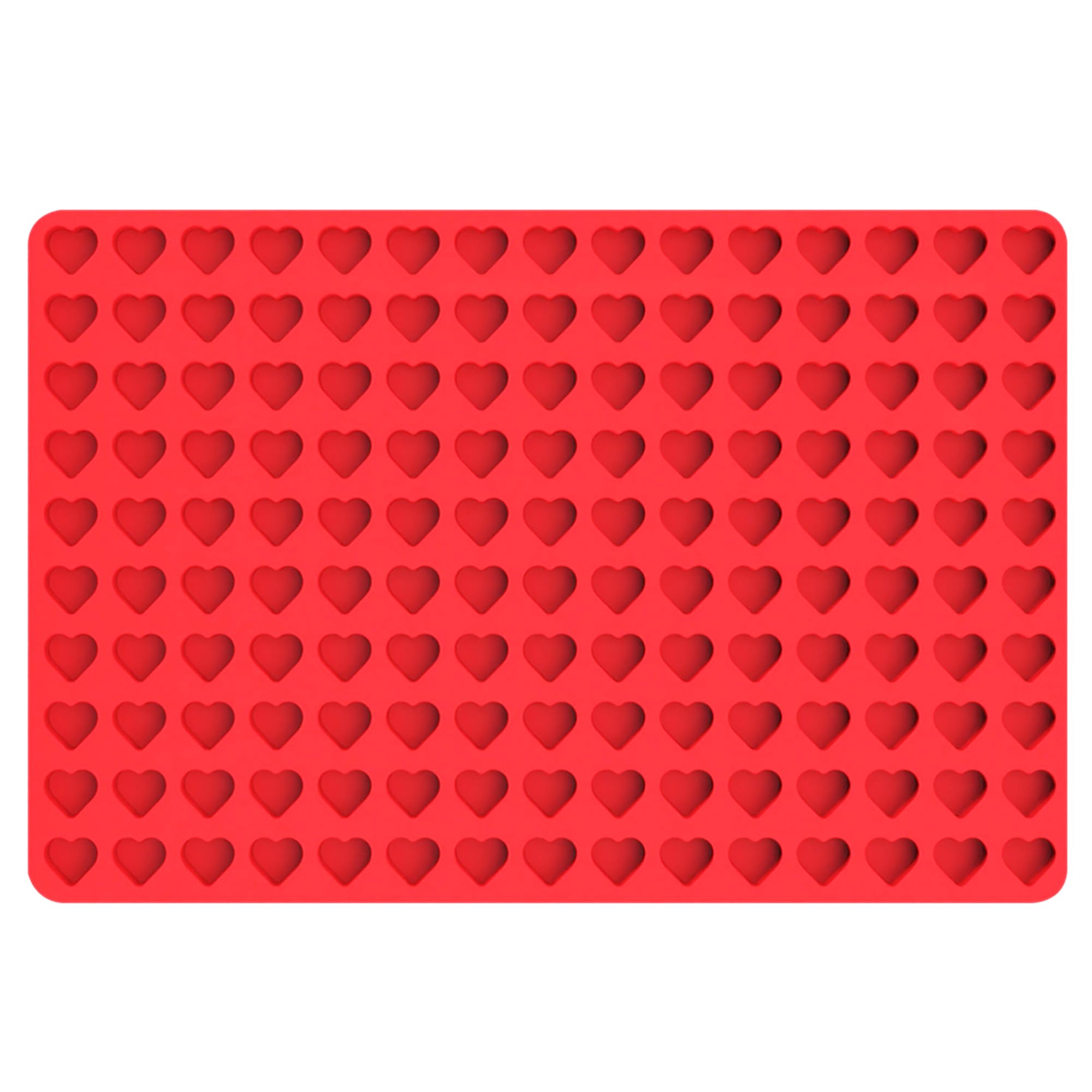 Mini Heart Silicone Molds for Chocolate, Hard Candy, Cream Cheese Mint Molds with Scraper (small heart)