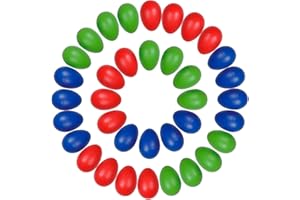 NextEgg Egg Shaker Set - Non Toxic Baby Musical Instruments and Toddler Percussion - Music Shaker Eggs for Infants, Kids and Adults - Hand Shaker Rhythm Instrument for Classroom or Preschool (36-Pack)