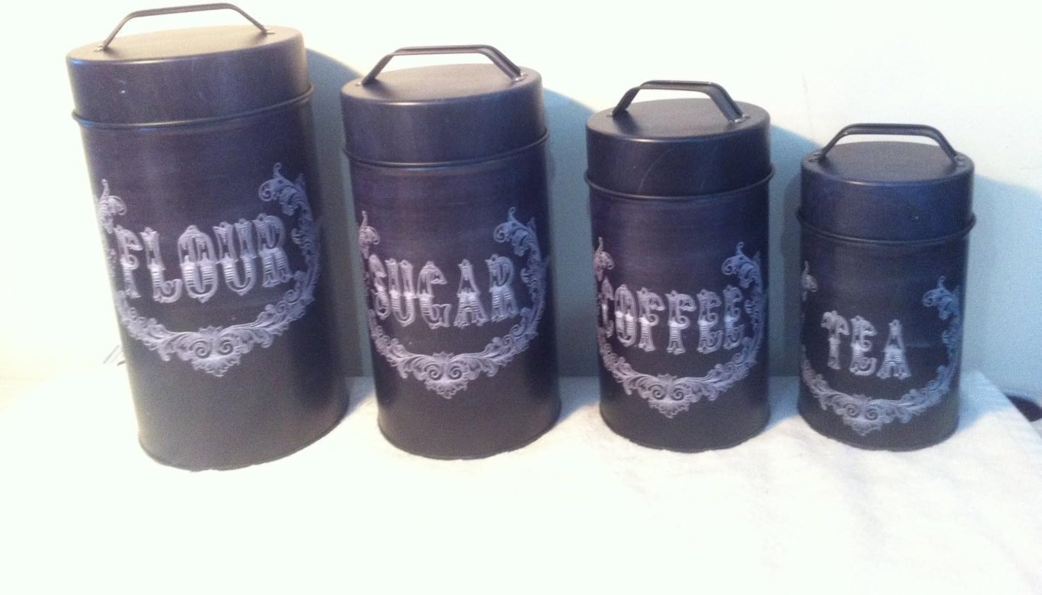 flour sugar coffee tea canisters