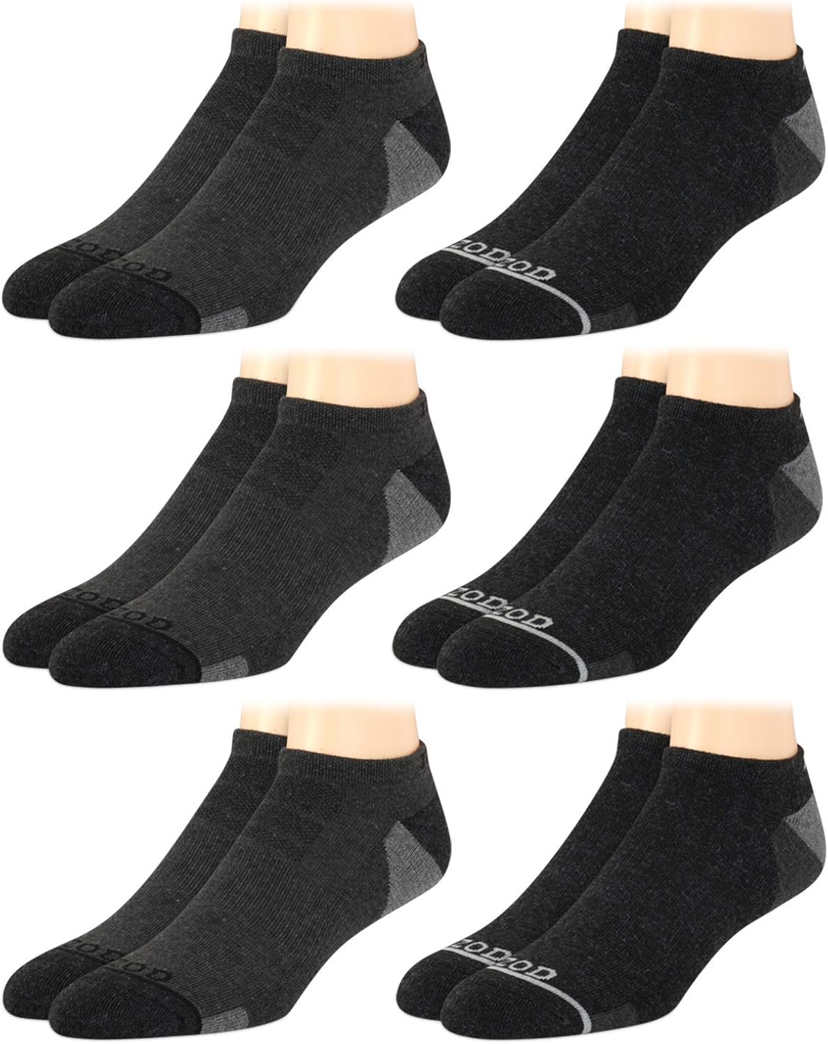 IZOD Men's Socks Low Cut No Show Athletic Performance Ankle Sock Liners (6 Pack), Size Shoe