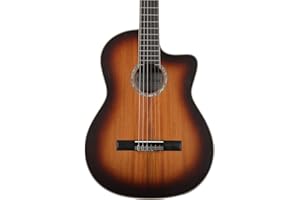 Cordoba C4-CE Edge Burst Cutaway Classical Acoustic-Electric Nylon String Guitar, Iberia Series