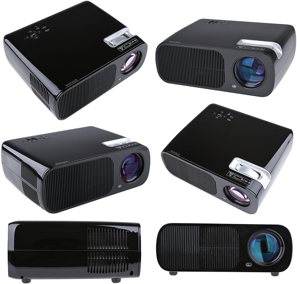 CrenovaÂ® XPE600 BL-20 Portable Mini Hd LED Projector Adjustable ...