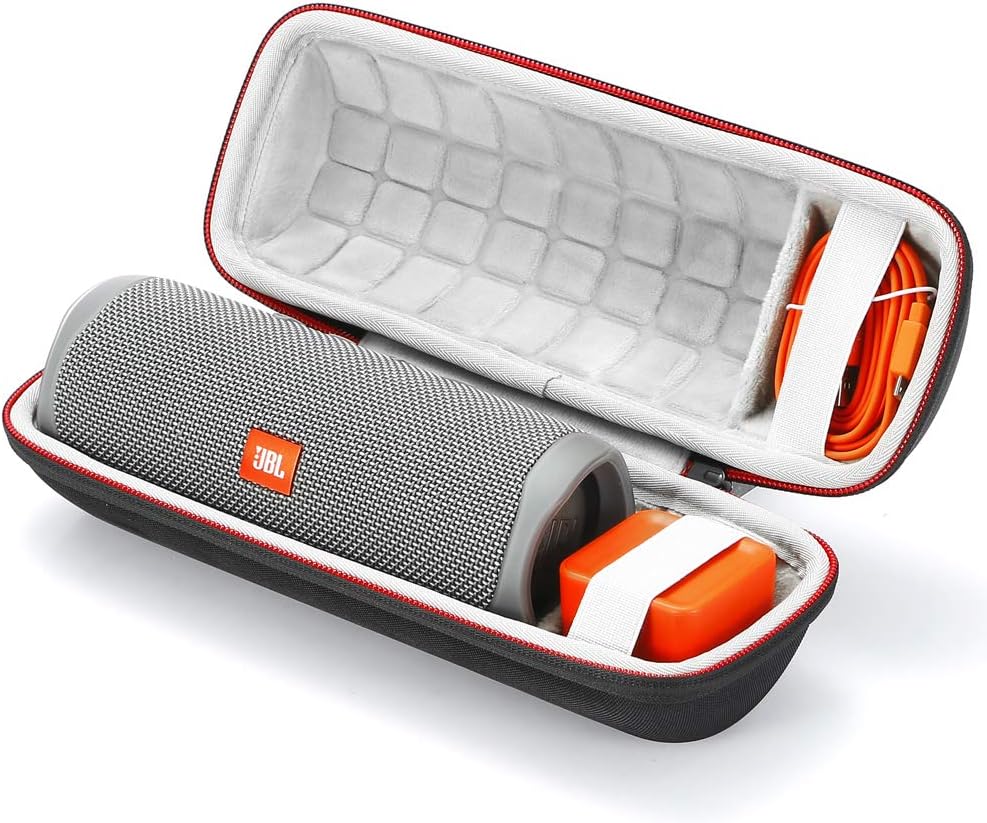 Hard Case for JBL Flip 5 Speaker, Travel Carrying Storage Bag Black