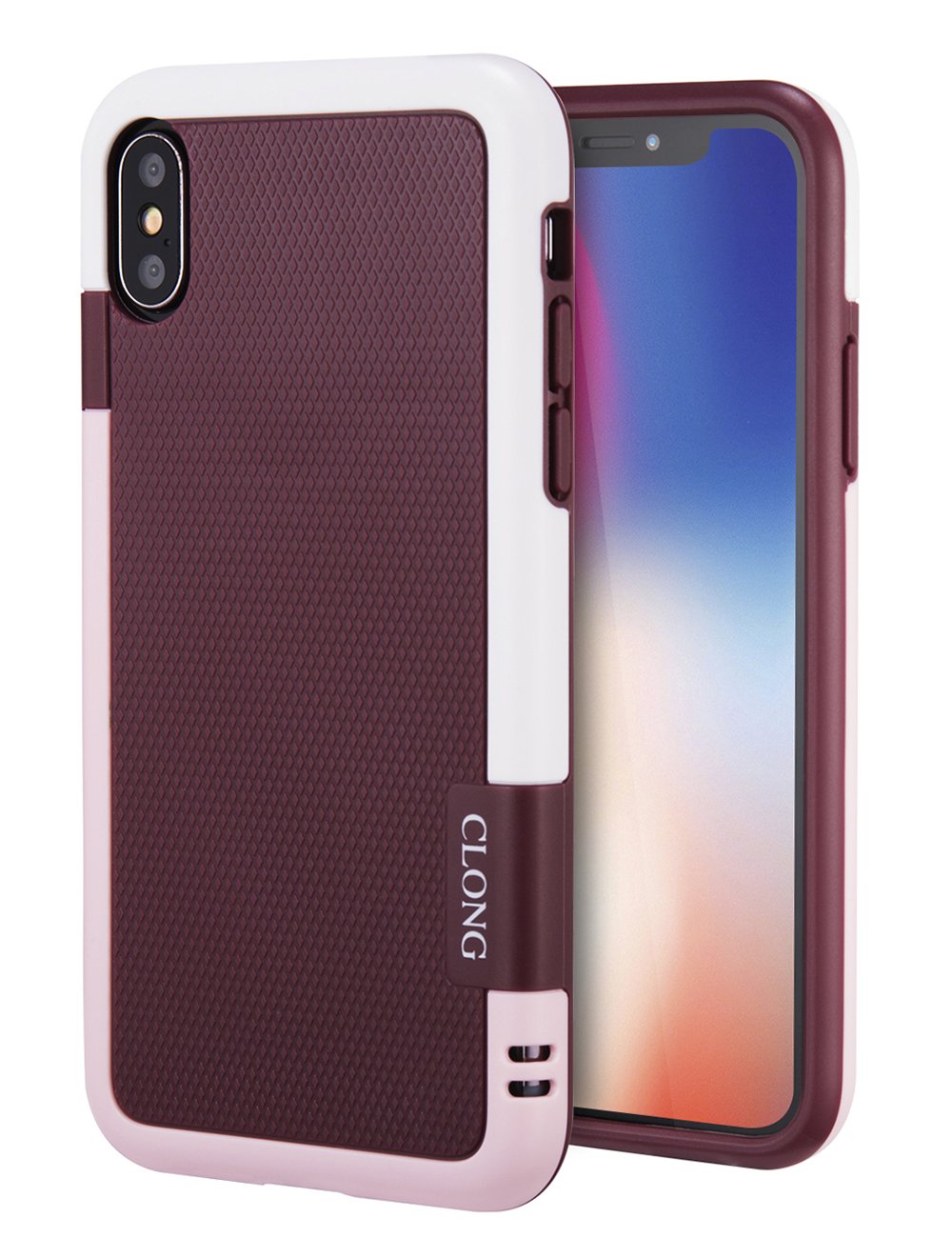 iPhone X Case,CLONG iPhone X 10 Case Flexible Durable Shock-Absorption Protective Case Ultra Impact 3 Color Bumper Cover Slim Hybrid Soft TPU & Hard PC Cases for Apple iPhone X 5.8\