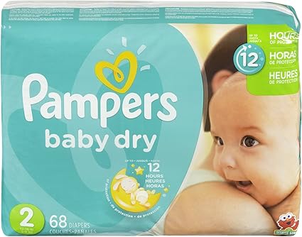 pampers baby dry diapers size 2