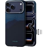 pitaka for iPhone 17 Pro Case 6.3" with Caseless Feeling, Over the Horizon | Barely There Feel Ultra-Slim Case, Camera Control Button, Compatible with MagSafe, 1500D Aramid Fiber Woven, Silky Texture