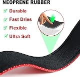 ATETEO Reflective Dog Collar Adjustable Nylon Neoprene Padding Red M 13-19.7in view 6