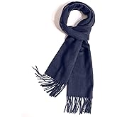 TUSHUSTY Scarf For Men Women Winter Warm Neck Plaid Solid Scarves Fall Softest Classic
