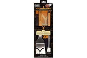 PROUD GRILL COMPANY Y Yellowstone BBQ Tool Set - 2 pc Grill Set Includes Spatula and Tongs | Ideal BBQ Grill Accessories | Authentic Yellowstone Merchandise