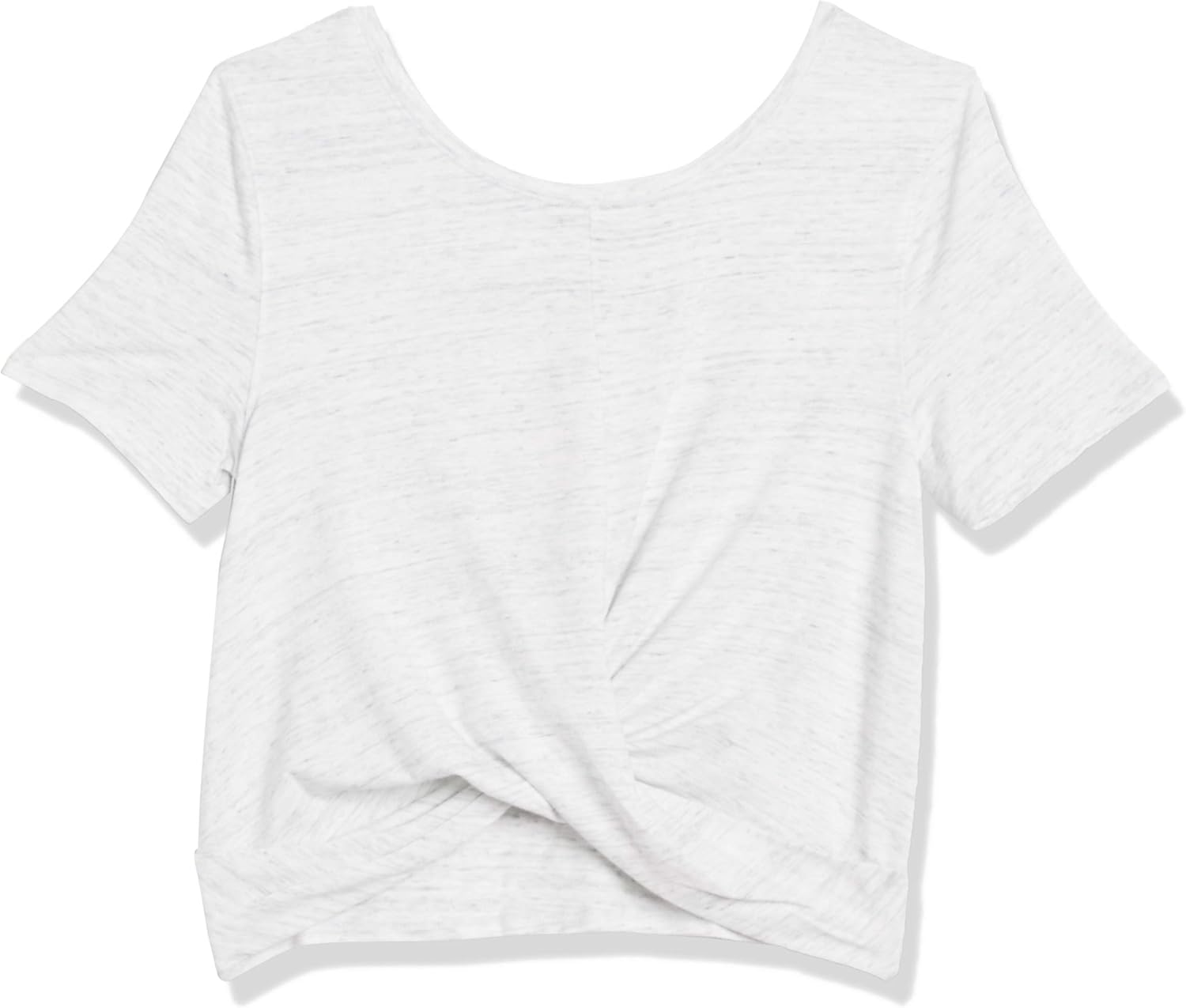 Core 10 Women's Pima Cotton Blend Knot Front Yoga T-Shirt: Clothing
