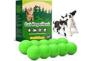 BULUOHUA Cat Repellent Outdoor to Keep Cats Away, Natural Peppermint Oil Cat Deterrent Outdoor and Indoor, Keep Cats Out of Yard Permanently, Protect Your Yard and Furniture (Green)