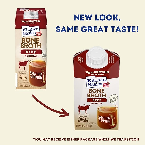 KITCHEN BASICS BEEF BONE BROTH 8.25OZ