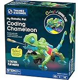 Thames &amp; Kosmos My Robotic Pet: Coding Chameleon STEM Building &amp; Experiment Kit | Color-Sensing Coding Robot for Boys &amp; Girls Ages 8+, Screen-Free Educational Fun, Robotic Reptile with 3 Play Modes