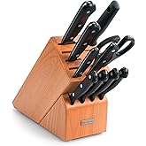W&uuml;sthof Gourmet 11-Piece Knife Block Set, Beech Wood