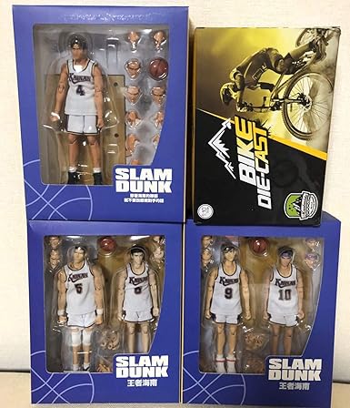Amazon 6セット即納スラムダンク 1 10 可動フィギュア 海南高校5人 自転車セット Slamdunk Action 牧 神 清田 高砂 武藤 非s H Figuarts Figma フィギュア ドール 通販