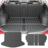 powoq Cargo Mat Compatible with 2017-2022 Mazda CX5 Trunk Mat TPE Cargo Liner Backrest Trunk Liner Replacement for 2017-2022 Mazda CX-5 Accessories