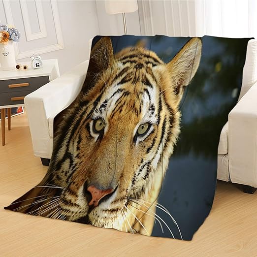 Amazon.com: RLDSESS Tiger Soft Throw Blanket, Soft Weighted Blanket