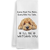 XNXLDYLH Funny Goldendoodle Every Meal You Make Every Bite You Take Kitchen Towels, Goldendoodle Golden Doodle Gifts for Owners Women, Golden Doodle Decor Dish Hand Tea Towels for Bathroom, 16x24 Inch