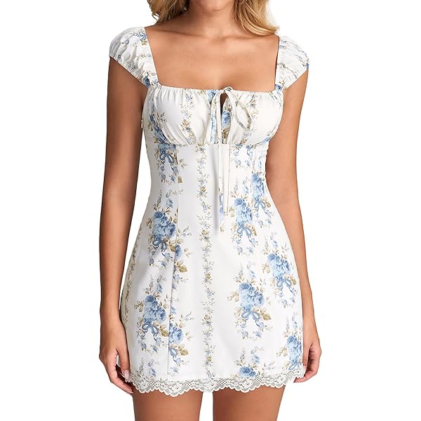 cider floral lace up corset mini dress Simply Irresistible Floral Lace Corset Mini Dress main image 0