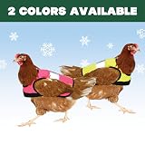 Omlet High-Vis Chicken Jacket Pink Warm Winter Hen Saddle Cold Weather view 6