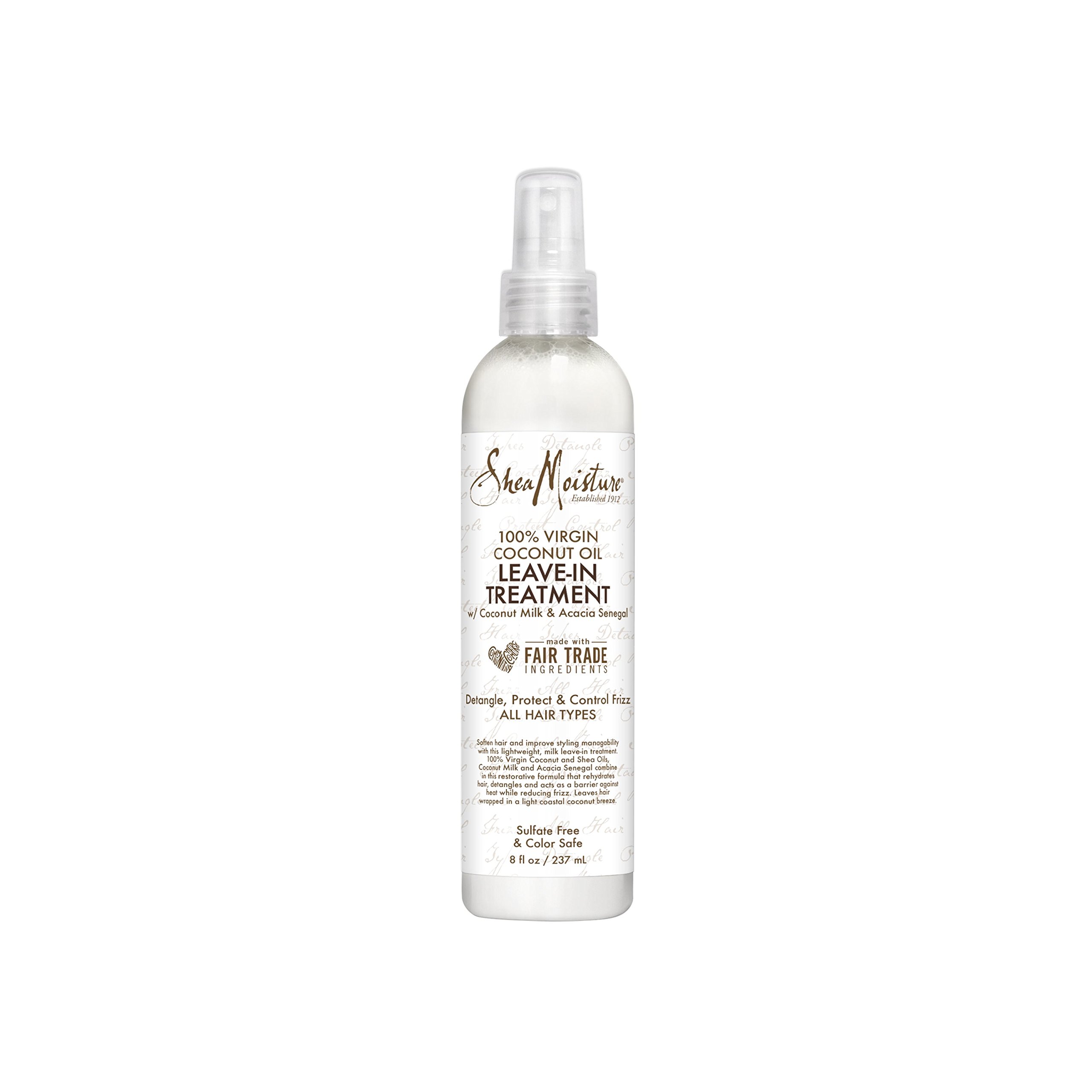 SHEA MOISTURE 100% Virgin Oil 8 oz, Clear, Coconut 237 ml