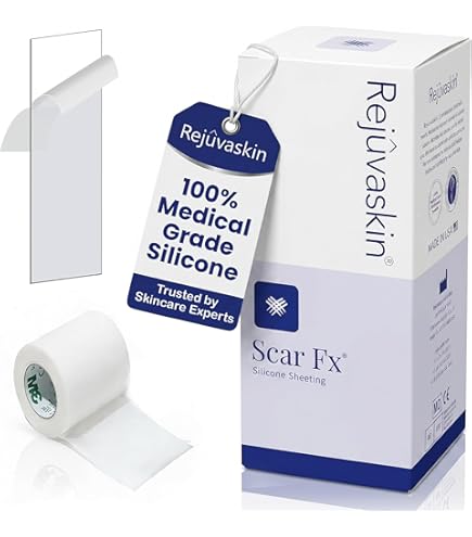 Amazon.com: Rejuvaskin Scar Fx Silicone Scar Therapy, Size Of