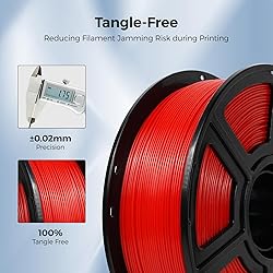 FLASHFORGE ASA Filament 1.75mm Traffic Red, 3D