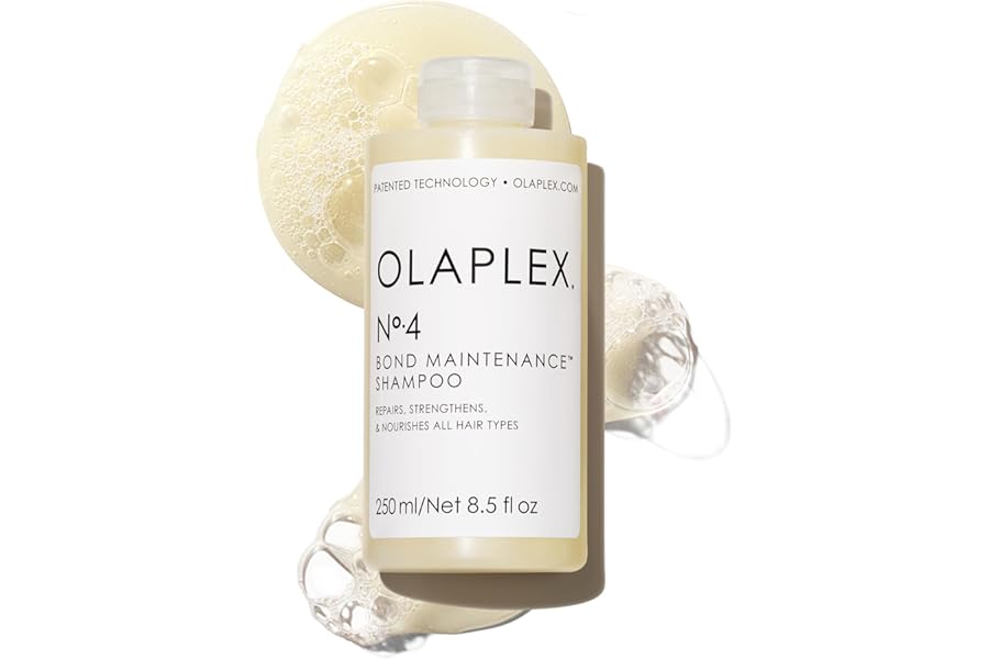 Olaplex No. 4 Bond Maintenance Shampoo, Repairs, Strengthens, & Nourishes All Hair Types, Adds Shine & Leaves Hair Feeling Soft
