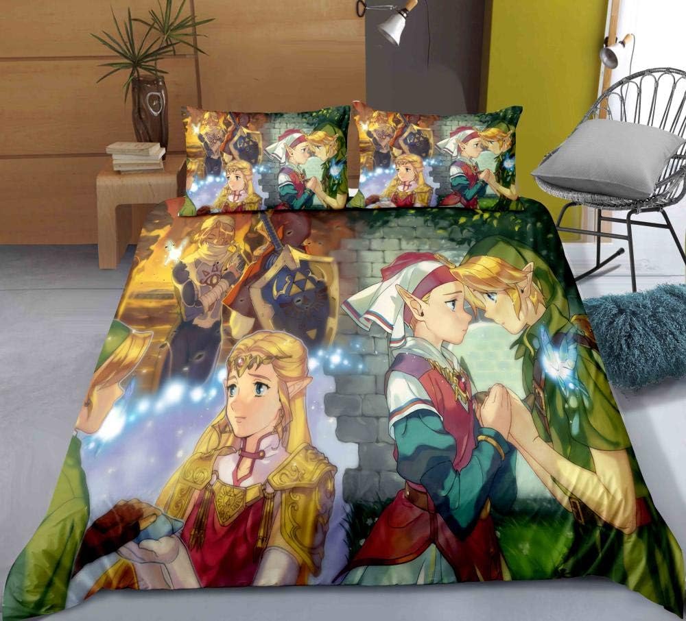 The Legend Of Zelda Bedding Set Breath Of The Wild Links Awakening Single Double King Duvet Cover Bed Set Teen Girls Boys Kids 3d Quilt Cover Pillow Case Merchadise Anime Gb King230cm 220cm Amazon Co Uk Kitchen
