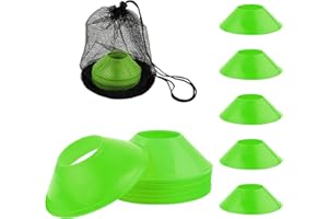 XIHIRCD 25pcs Soccer Cones for Sports Training, Mini Football Cones & Mesh Bag Flexible Agility Cones Premium Training Cones for Basketball Football Running Drills Sports Games Skating Kids