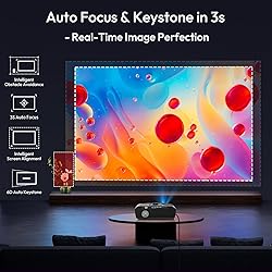 4K Smart Projectors Auto Focus, 1200ANSI UHD