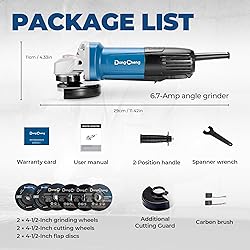 DongCheng Angle Grinder 4-1/2 inch 6.7-Amp Paddle