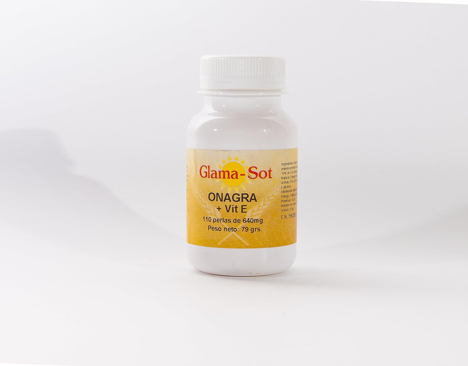 GLAMA-SOT Onagra + VIT E 110 perlas de 640 mg: Amazon.es: Salud y ...