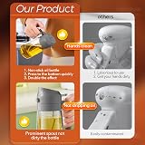 YARRAMATE 2-in-1 Olive Oil Sprayer Glass Bottle 16oz Grey view 6