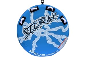 RAVE Sports Storm Boat Towable Tube - Inflatable Boating Tube for 1-2